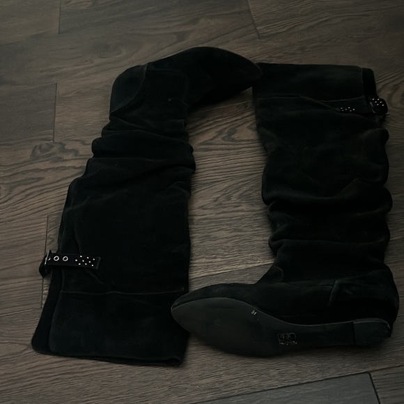 Jessica Simpson, at knee, high boots, suede - Picture 2 of 5